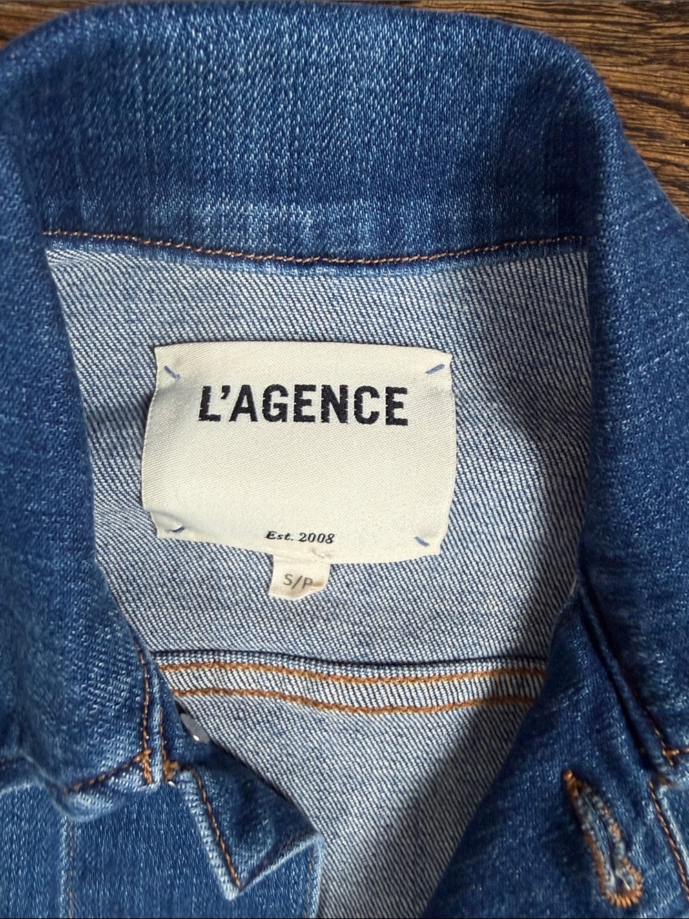 L’Agence Denim Jacket/Top Size Small - Picture 2 of 4